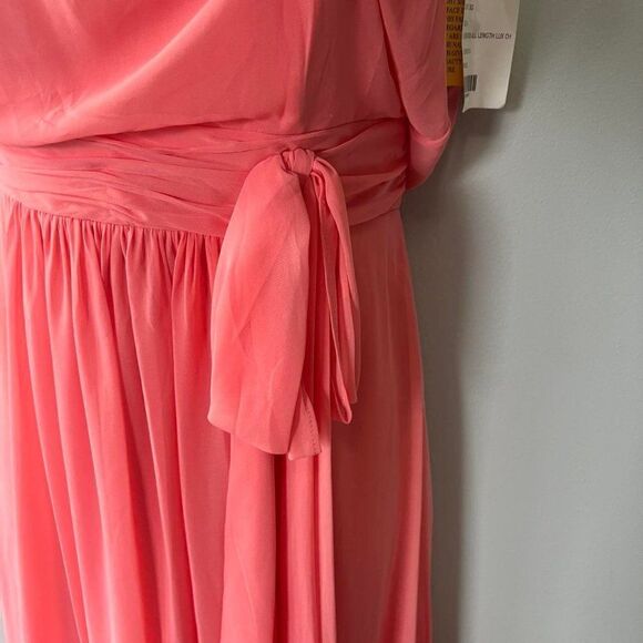 After Six Halter Full Length Lux Chiffon Dress Size 8 NWT - Picture 5 of 10